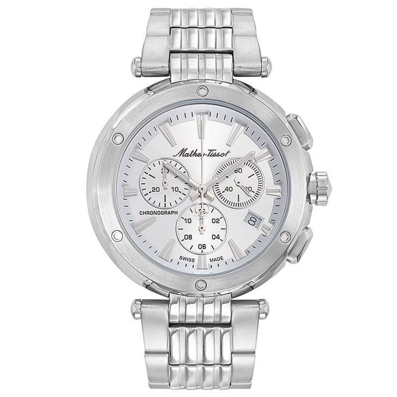Mathey Tissot Men's Neptune Chrono Black Dial Watch - H912chai